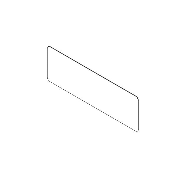 Clear Plastic Dividers w/Round Corners - 1/4" T x 36" W x 36" H, PK4